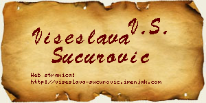 Višeslava Šućurović vizit kartica